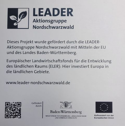 LEADER-Plakette fürs Atelier