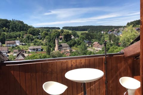 Ausblick vom Balkon