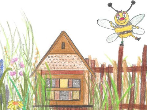Bibbi die Biene im Bienenhaus