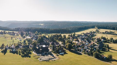 Ortsteil Schömberg von oben
