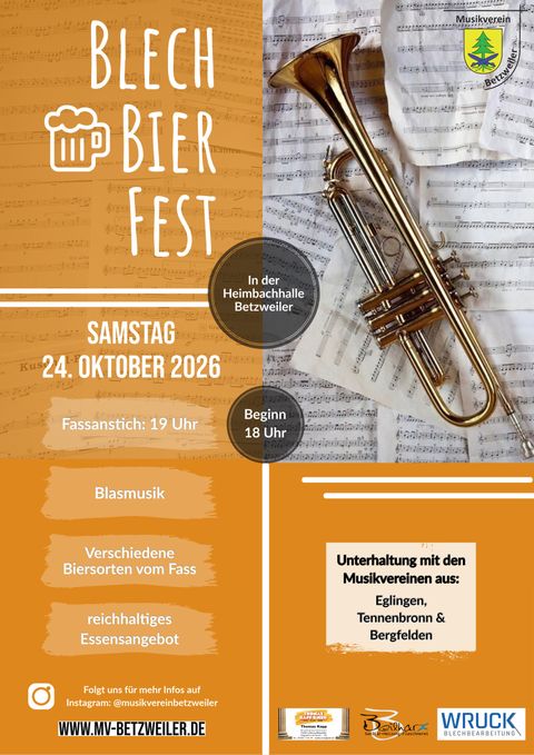 Plakat Musiverein Betzweiler