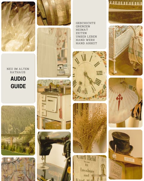 Collage aus Exponaten des Loßburger Heimatmuseums