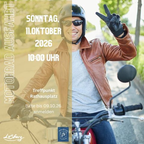 Motorradfahrer mit Victory
