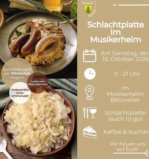 Plakat Musiverein Betzweiler